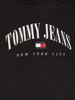 TOMMY JEANS Μπλούζα Essential Logo DW0DW14852 Μαύρο Relaxed Fit